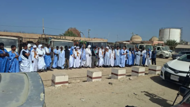 احتجاج لموزعي الغاز المنزلي أمام مقر شركة "سوماغاز" ضد ارتفاع الأسعار