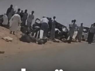 وفاة 8 اشخاص على الأقل في حادث سير على طريق…