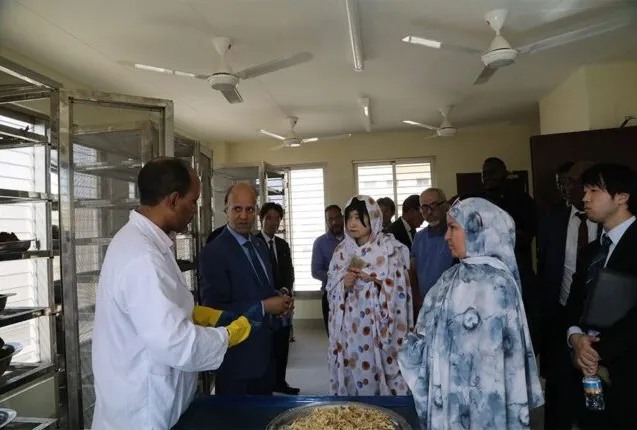 نواذيبو … وفد ياباني يتفقد مركز تأهيل وتكوين حرف الصيد