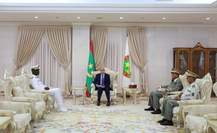 غزواني يبحث مع رئيس أركان الجيوش السنغالي تعزيز التعاون الأمني